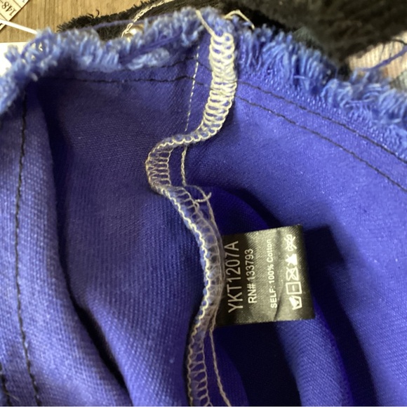 POL Blue and Black Lace Button Down Shirt - Picture 8 of 8